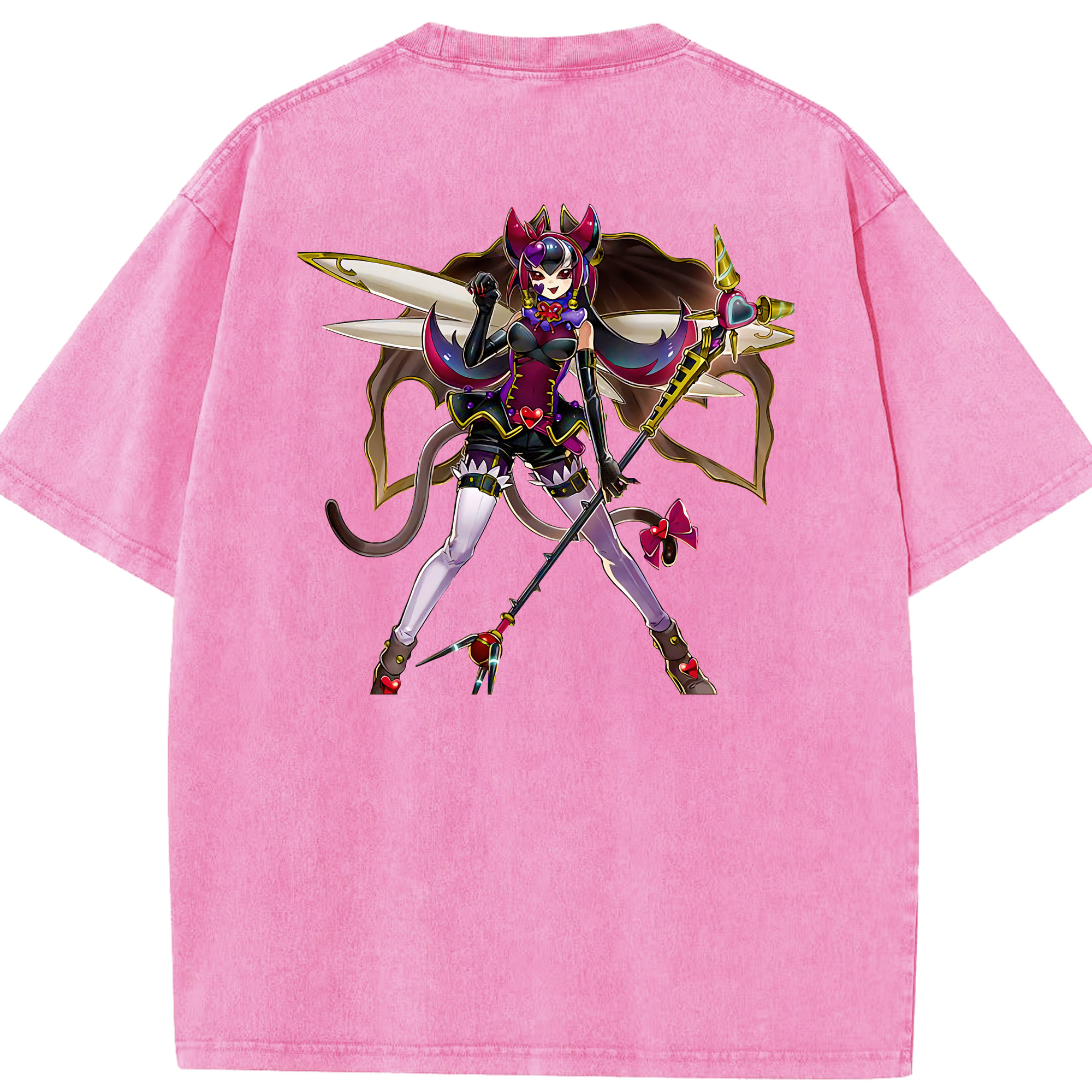 （画像用） 遊☆戯☆王 Yu-Gi-Oh! 綿100% ヴィンテージ風 半袖Tシャツ（背面プリント）